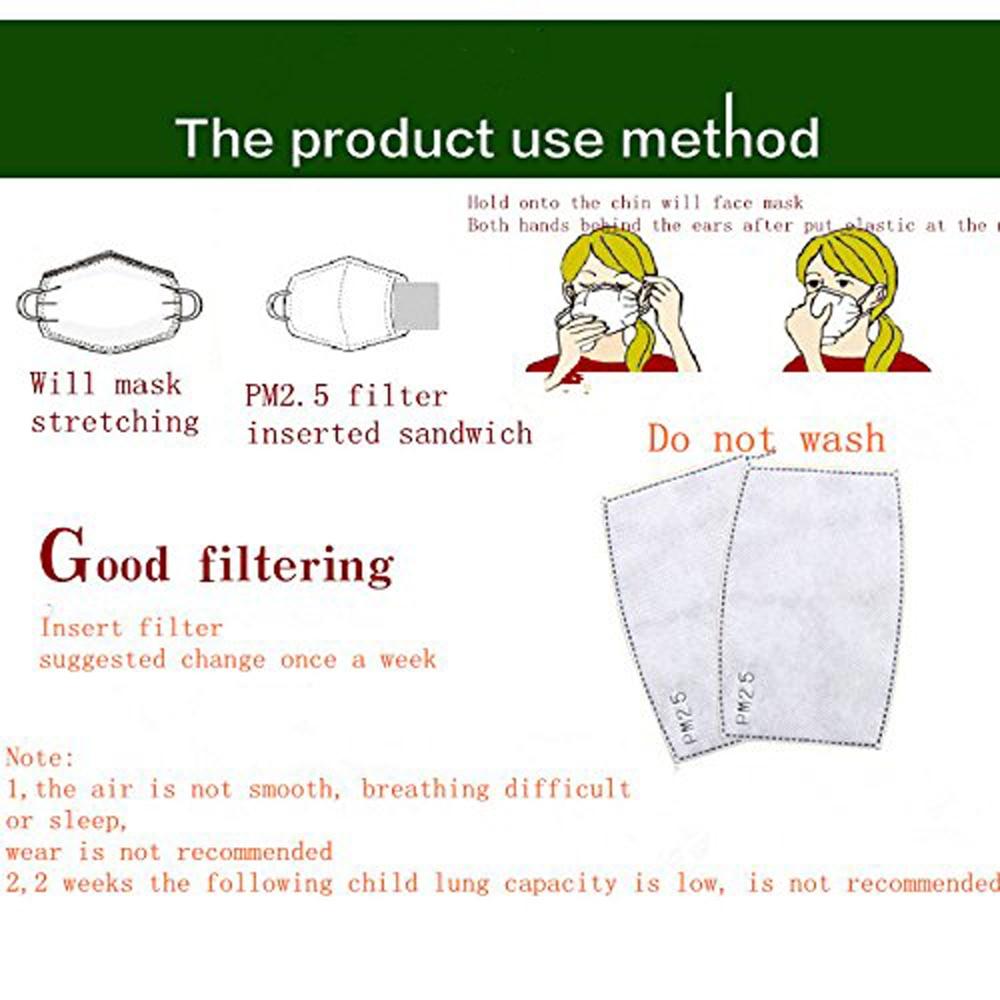 PM2.5 Anti-Virus Mask Filters 10Pcs
